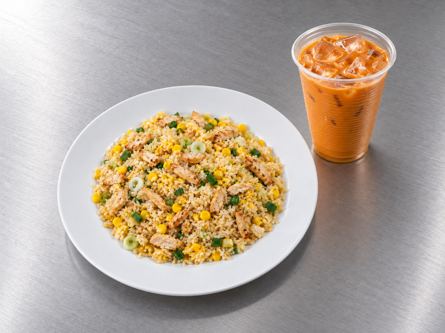 Arroz Frito y Té Thai