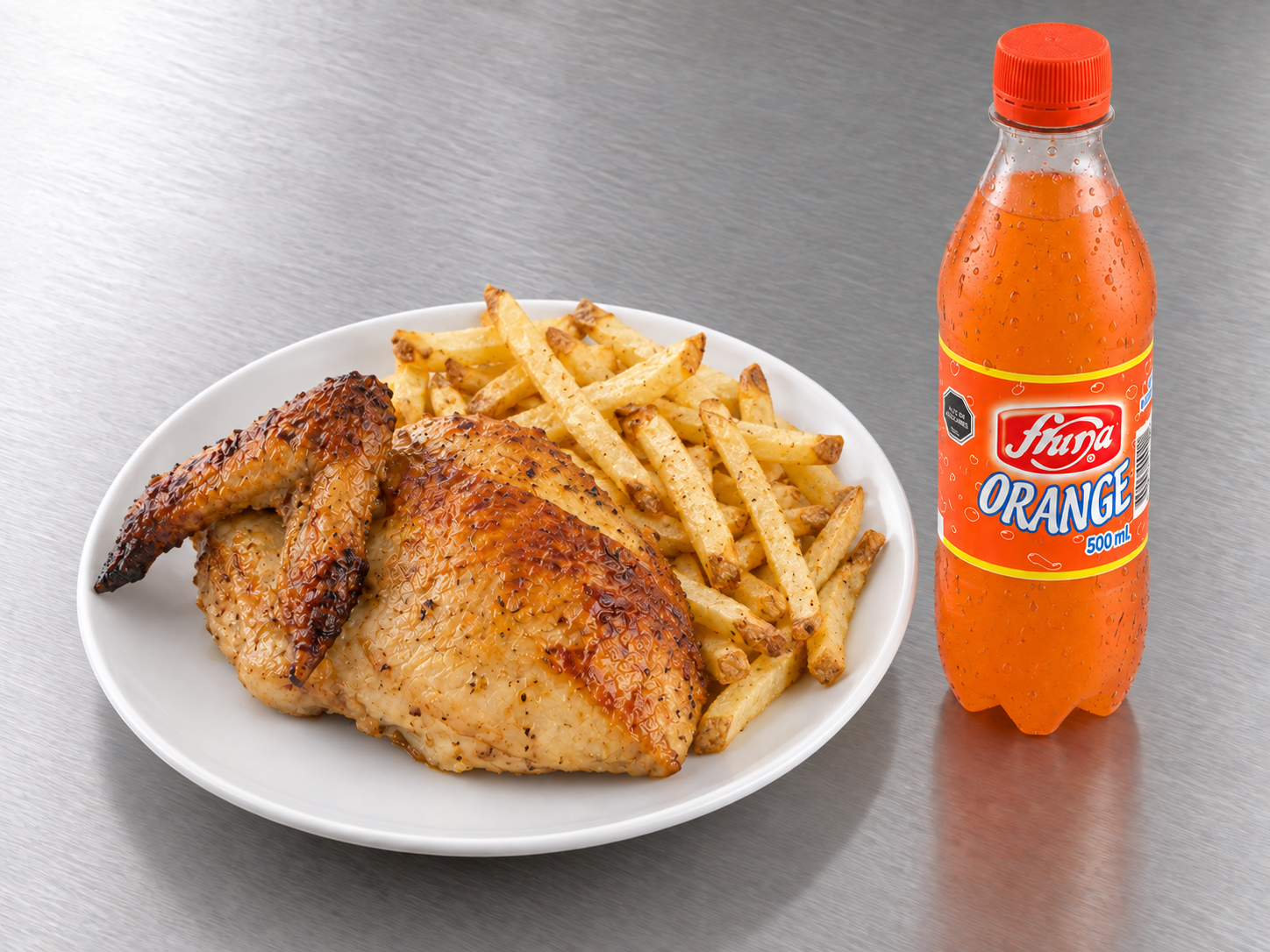 Combo Pechuga, Papas y Fruna