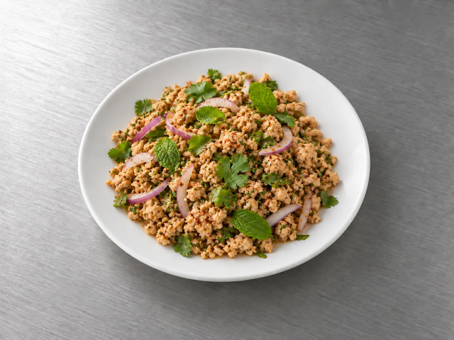 Larb de Pollo Molido (Ensalada Thai)